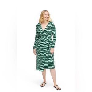 Diane Von Furstenberg DVF for Target - XL Midi Arrow Geo Green
Wrap Dress
